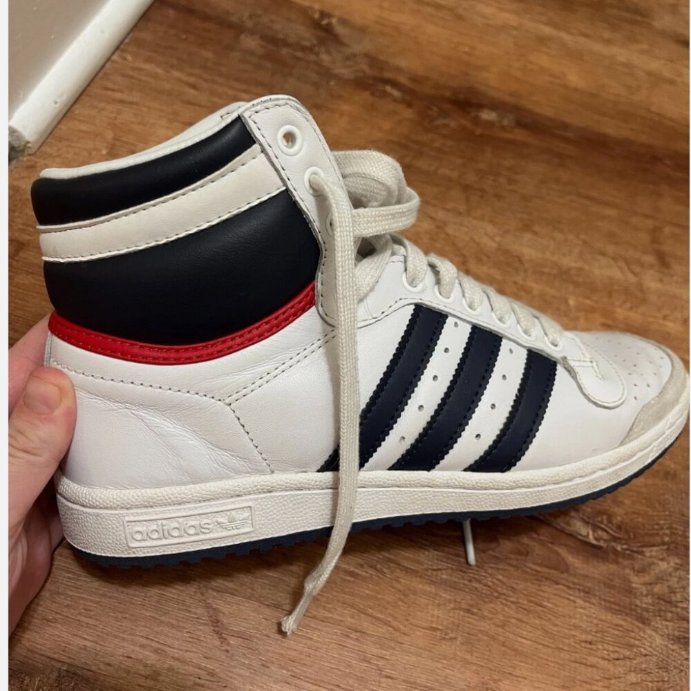 adidas Top Ten high White Size 7.5M - Style D65161